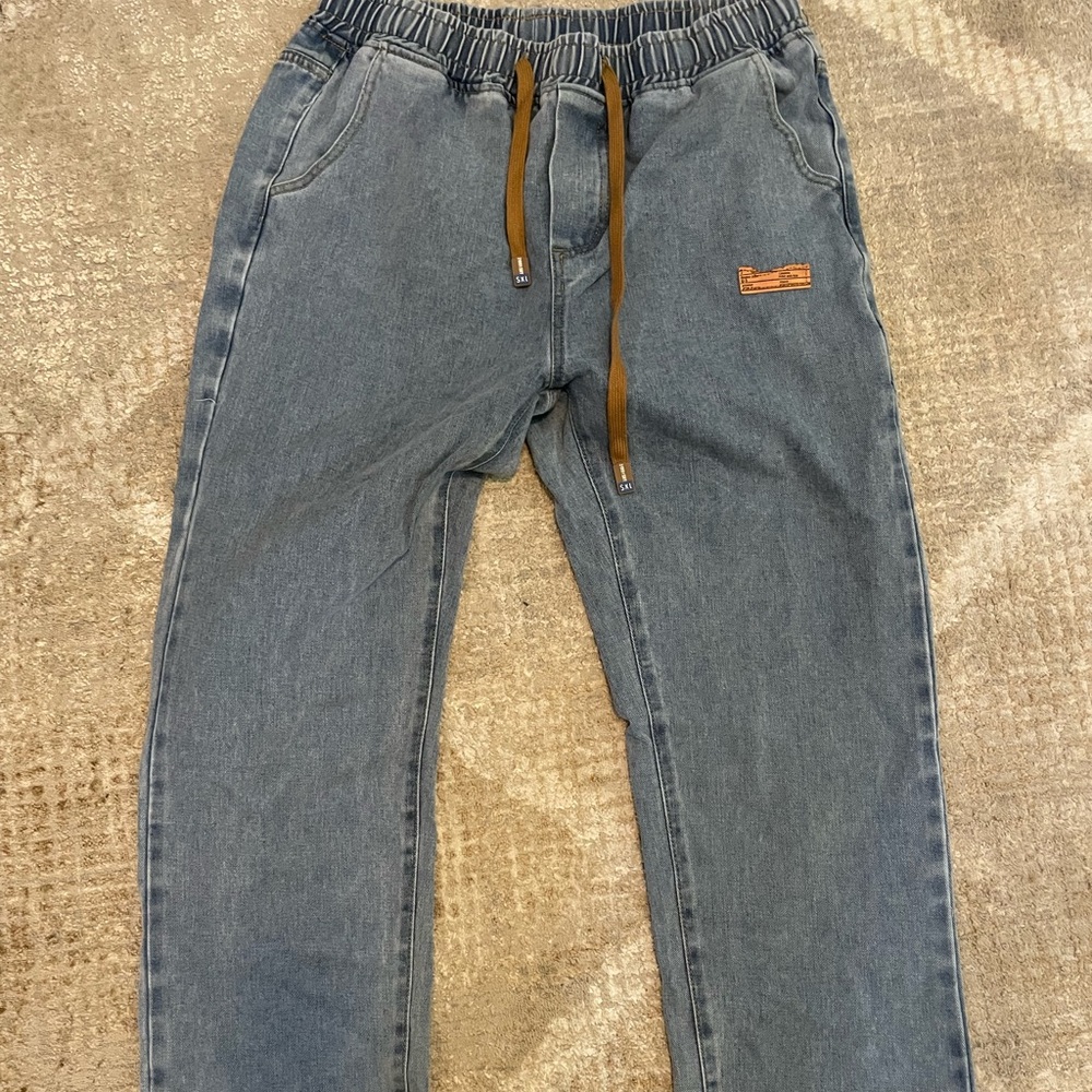 Blue Denim joggers and black denims joggers (Bundle)